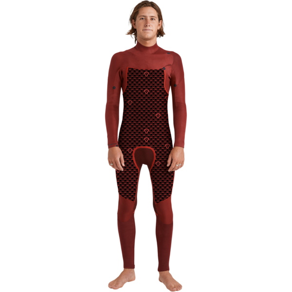 2026 Quiksilver Da Uomo Everyday Sessions 4/3mm Chest Zip Muta 25AW213512 - Jade